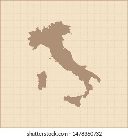 illustration vector map of Italy