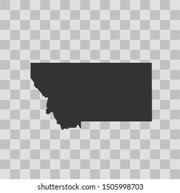 illustration vector map of Montana