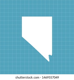 illustration vector map of Nevada