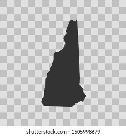 illustration vector map of New Hampshire