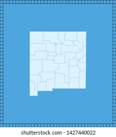 Illustration Vector Map New Mexico Stock Vector (Royalty Free ...