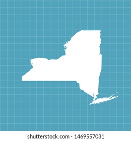 illustration vector map of New York