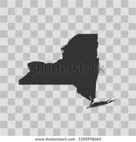 illustration vector map of New York