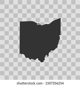 illustration vector map of Ohio