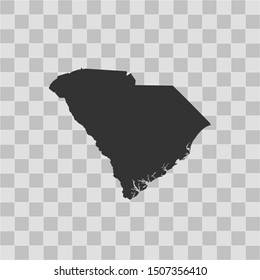 illustration vector map of South Carolina