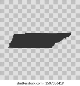 illustration vector map of Tennessee