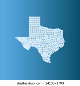 illustration vector map of Texas