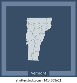 5,206 Vermont map Images, Stock Photos & Vectors | Shutterstock