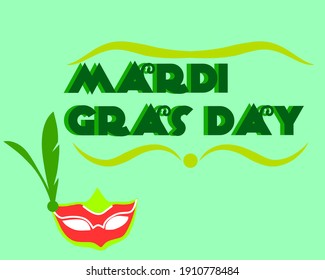 Illustration vector Mardi Gras Day cards design