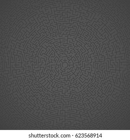 Illustration of Vector Maze Labyrinth. Ancient Greek Puzzle Challenge Pattern