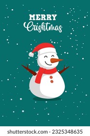 Illustration vector Merry Christmas greeting card, Background, Banner, Sticker. Vector eps 10
