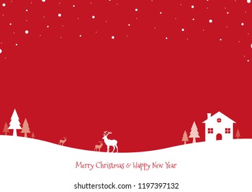 Illustration vector of Merry Christmas & Happy New Year background can be used as wallpaper, invitation card, banner, greeting card, flyer, website backgrounds or advertising with space for text.