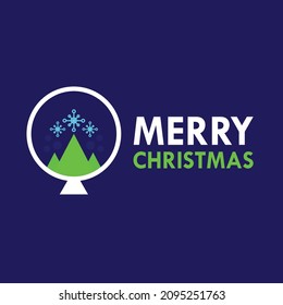 Ilustración Vector feliz navidad. Adecuado para tarjeta de saludo, afiche o banner