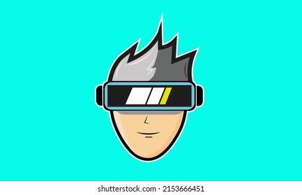 Illustration Vector Metavers Logo Virtual Reality Stock Vector (Royalty ...