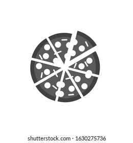 Illustration vector minimal pizza transparent symbol
