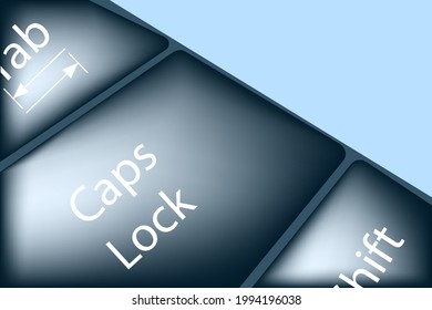 illustration vector of modern background. capslock day concept