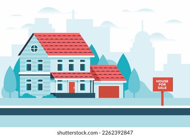Illustration Vector modern house icon 
