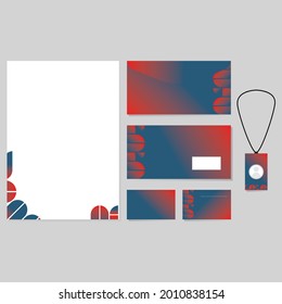 Illustration vector of modern stationary
