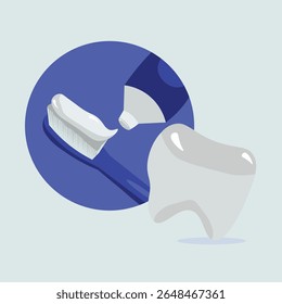 illustration vector modern toothbrush suitable for all media