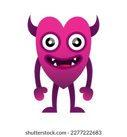 illustration vector monster design kawaii
