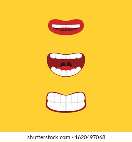 illustration vector of mouth, good for mouth health education