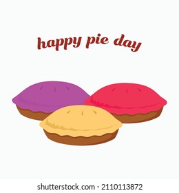 Illustration vector national pie day