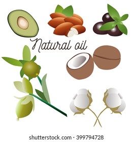 Illustration vector of natural oil