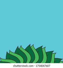 vector de ilustración: Naturaleza y medio ambiente de fondo minimalista