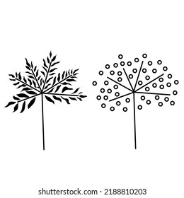 Illustration vector nature flat design 
