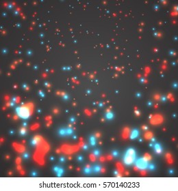 Illustration of Vector Neon Magic Light. Motion Flow Energy Tunnel. Magical Blurred Sparkle Explosion