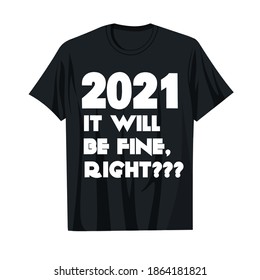 Vector de ilustración año nuevo 2021