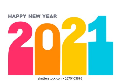 Illustration vector new year 2021