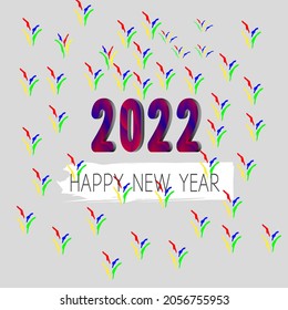 Illustration vector new year design 2022