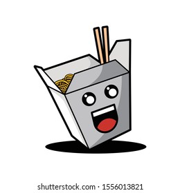 a illustration vector noodle box