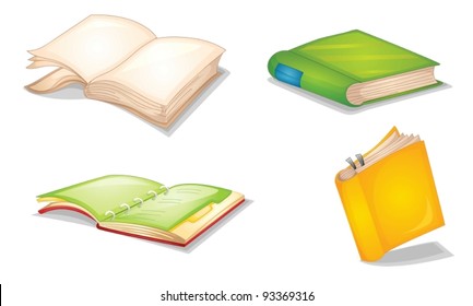 illustration of vector notebooks