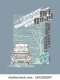 Illustration vector of off road sport