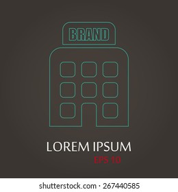 illustration of vector office modern icon in design