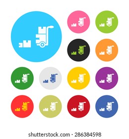 illustration of vector office modern icon in design