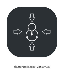 illustration of vector office modern icon in design