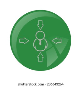 illustration of vector office modern icon in design