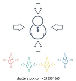 illustration of vector office modern icon