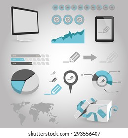 illustration of vector office modern icon 