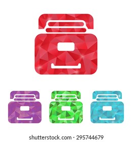 illustration of vector office modern icon in design