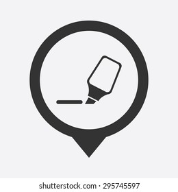illustration of vector office modern icon in design