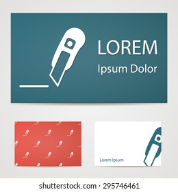 illustration of vector office modern icon in design