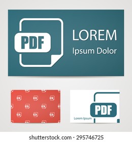 illustration of vector office modern icon in design