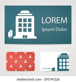 illustration of vector office modern icon in design