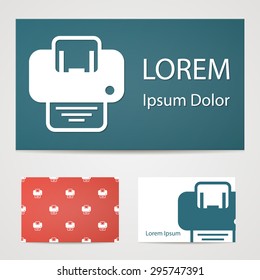 illustration of vector office modern icon in design