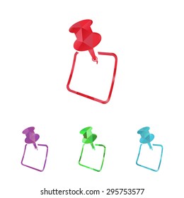 illustration of vector office modern icon in design
