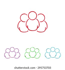 illustration of vector office modern icon in design